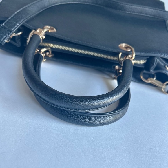 Carvela Black Crossgrain Leather Tote - Picture 11 of 14